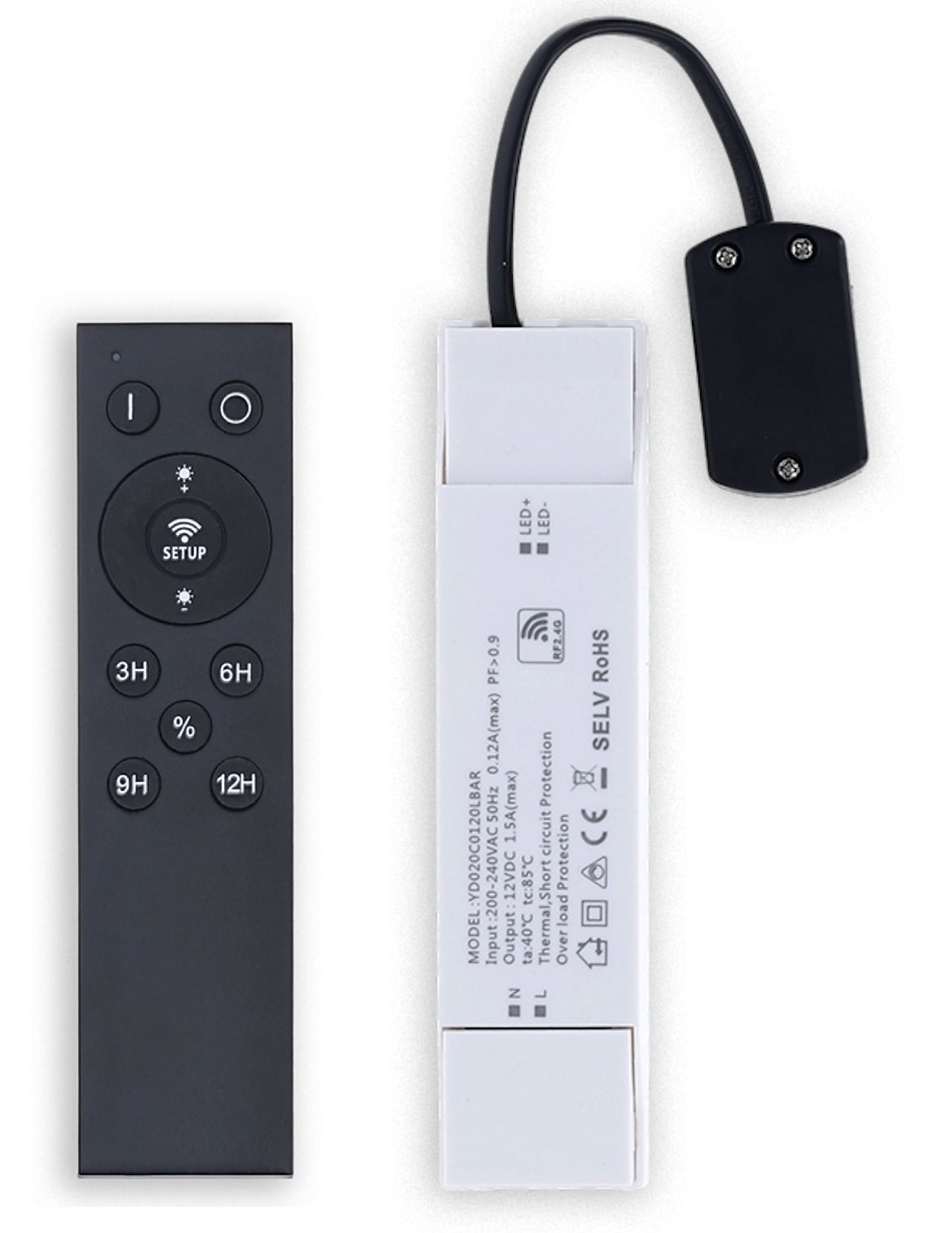 LED Driver 12V | Dimbaar | 20W | Max 6 Spots | Afstandsbediening