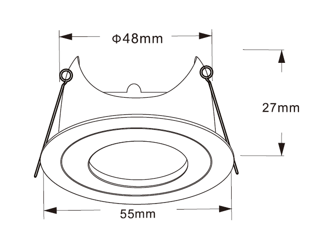 LED Inbouwspot Rondo | MR11 | Kantelbaar | 48mm | Mat Wit
