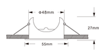 LED Inbouwspot Rondo | MR11 | Kantelbaar | 48mm | Mat Wit