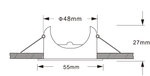 LED Inbouwspot Rondo | MR11 | Kantelbaar | 48mm | Mat Zwart