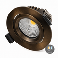 LED Inbouwspot Lesto donker brons met CCT Switch