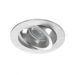 LED Inbouwspot Hedda | Dimbaar | IP20 | 3,8W | Kantelbaar | Zaagmaat: Ø70 mm | Inbouwdiepte: 38 mm | Geborsteld Aluminium