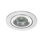 LED Inbouwspot Hedda | Dimbaar | IP20 | 3,8W | Kantelbaar | Zaagmaat: Ø70 mm | Inbouwdiepte: 38 mm | Geborsteld Aluminium