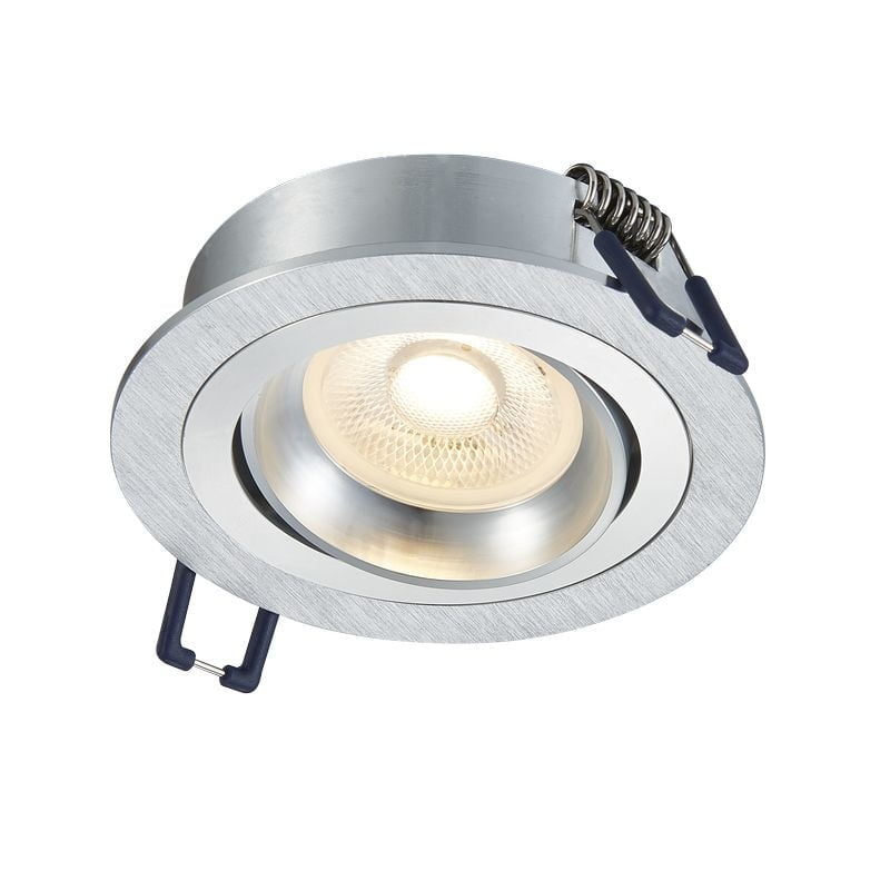 LED Inbouwspot Baldr Geborsteld Aluminium