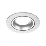 LED Inbouwspot Andor | Dimbaar | IP20 | 3,8W | Kantelbaar | Zaagmaat: Ø70 mm | Inbouwdiepte: 38 mm | Geborsteld Aluminium
