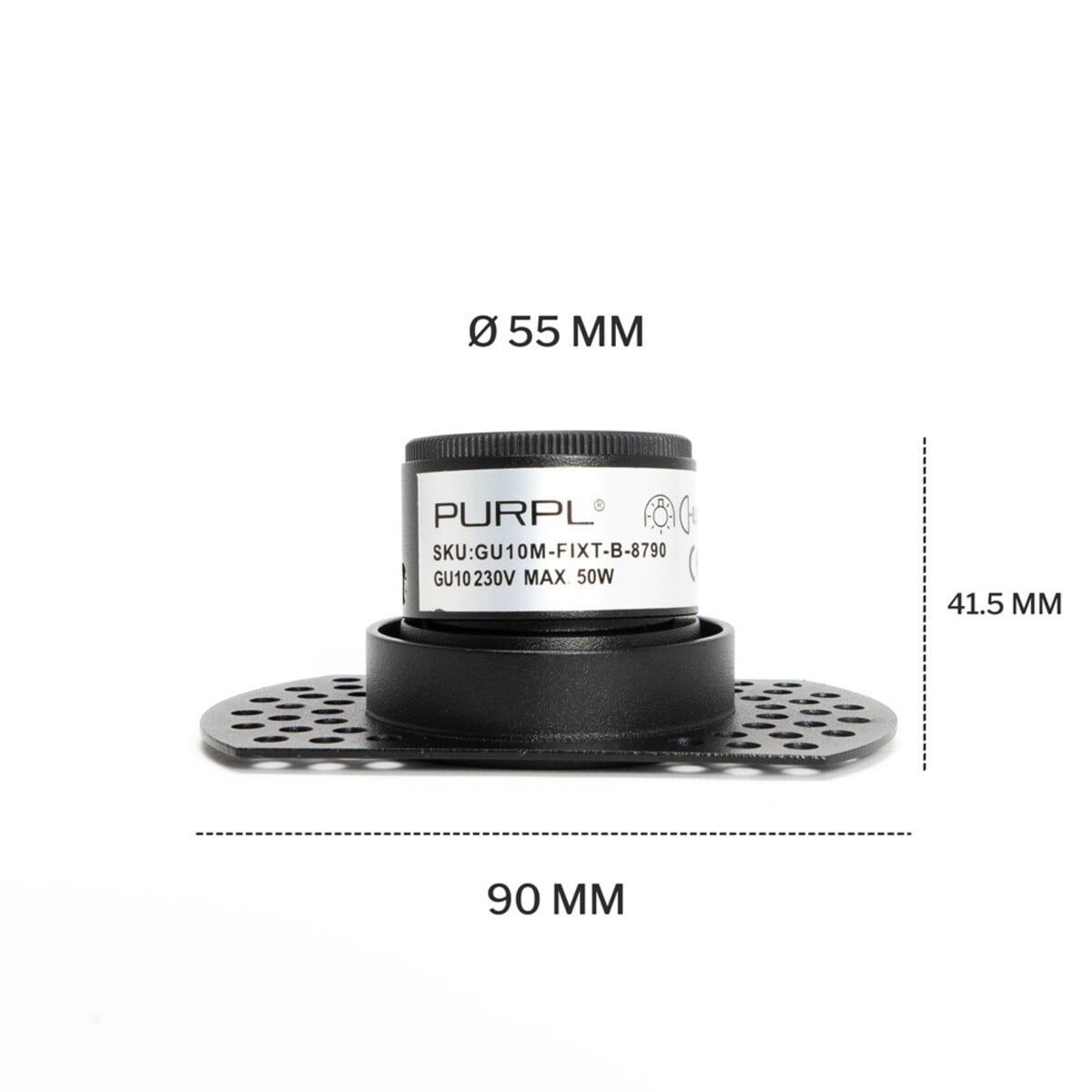 Trimless Inbouwarmatuur Trimo Zwart