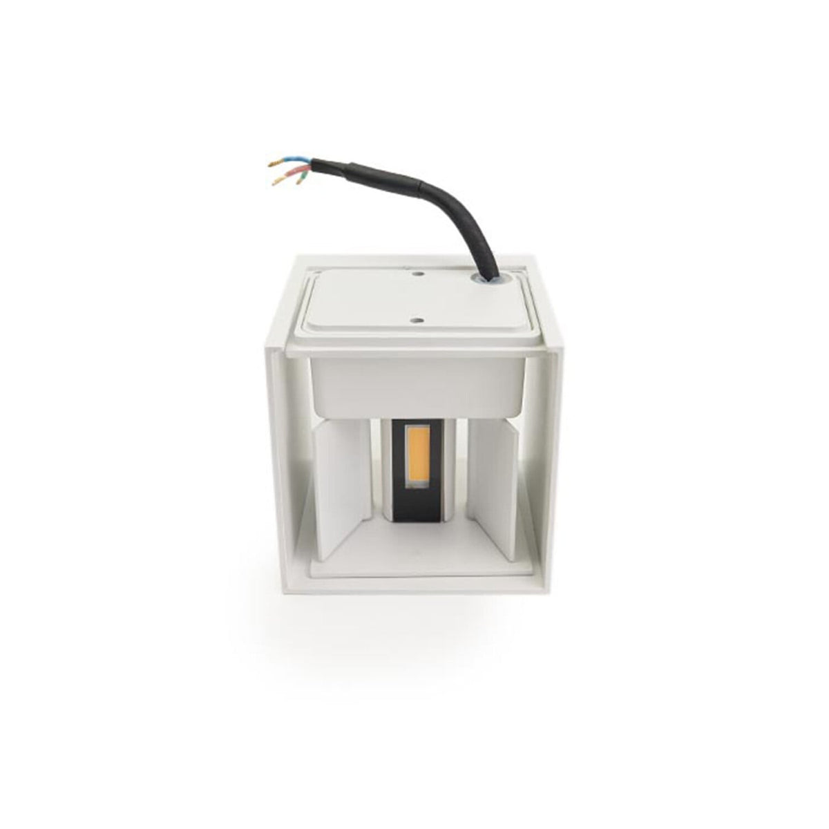 LED Wandlamp COB Kubus Mat Wit