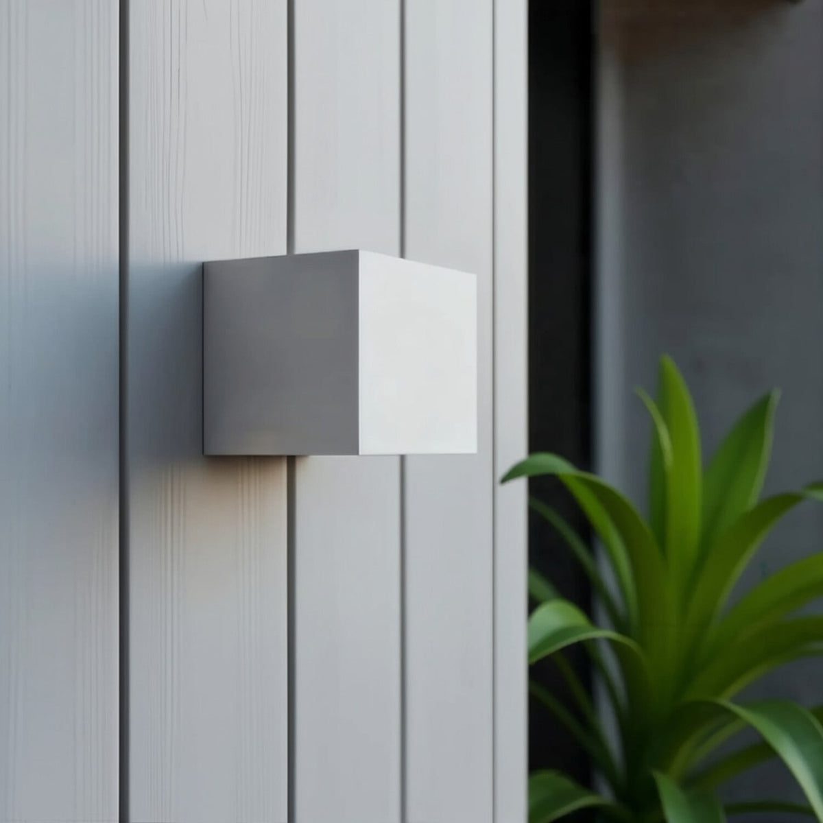 LED Wandlamp COB Kubus Mat Wit