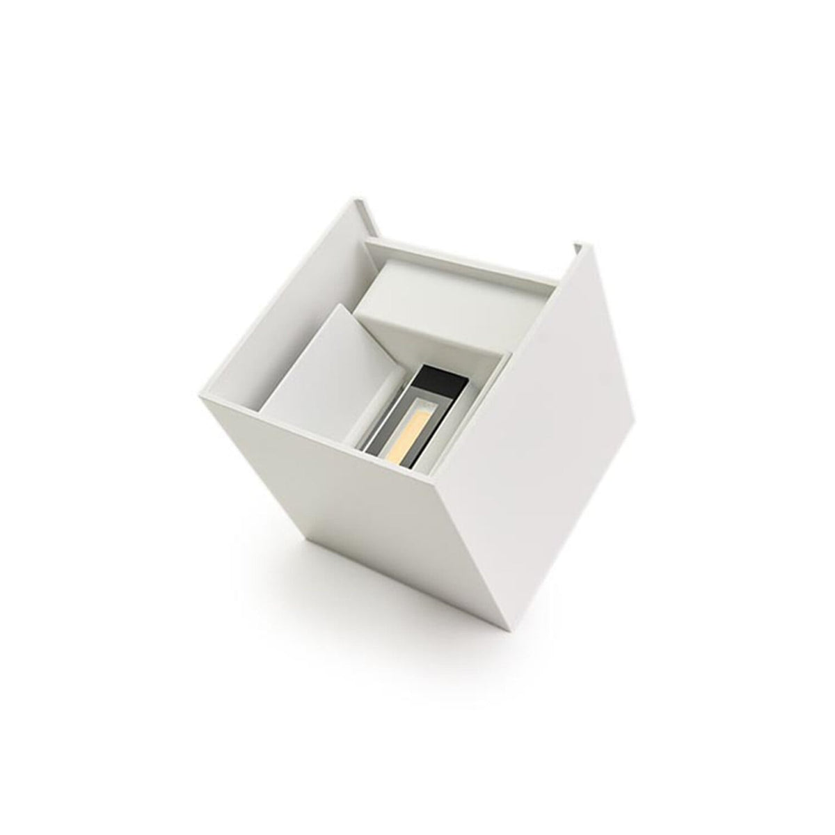 LED Wandlamp COB Kubus Mat Wit