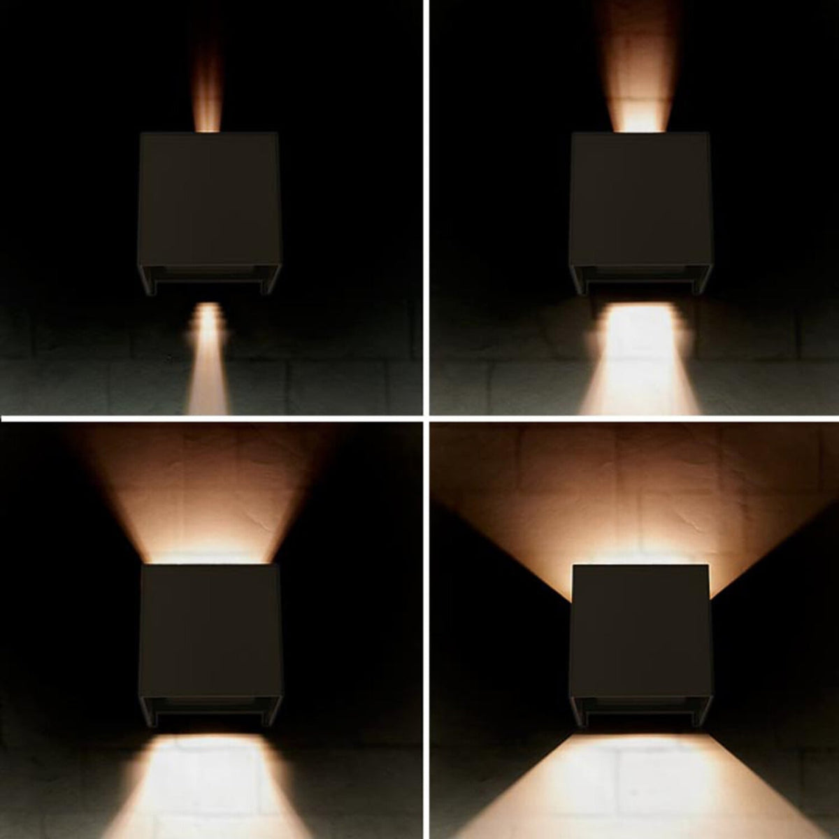 LED Wandlamp COB Kubus Mat Wit
