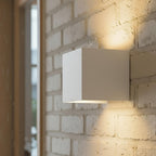 LED Wandlamp COB Kubus Mat Wit