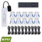 LED Inbouwspots Set Dovo | 10 Stuks | IP65 | Afstandsbediening
