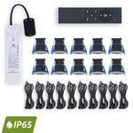 LED Inbouwspots Set Dovo | 10 Stuks | IP65 | Afstandsbediening