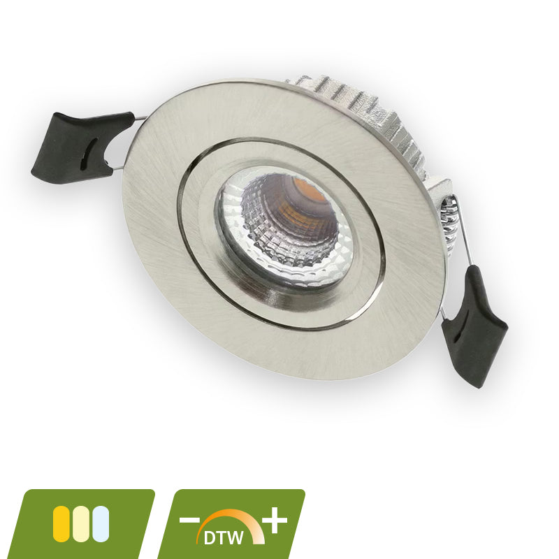 LED Inbouwspot Pollux | Dimbaar | IP54 | 5W | Dim2Warm (2000K-3000K) | Zaagmaa