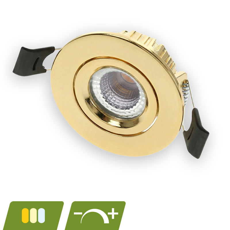 LED Inbouwspot Pollux | Dimbaar | IP65 | 5W | CCT Switch (2700K/3000K/4000K) |