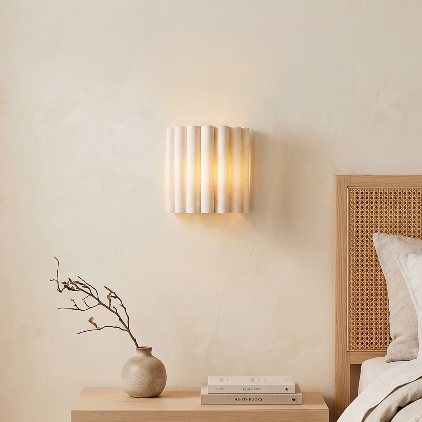 LED Wandlamp Scallop | Overig | 1-lichts | E27 | IP20 | Beige