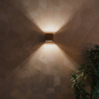 LED Wandlamp Transfer | Vierkant | 1-lichts | G9 | IP20 | Brons