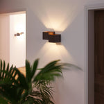 LED Wandlamp Transfer Double Brons | 2x G9 | IP20 | Vierkant