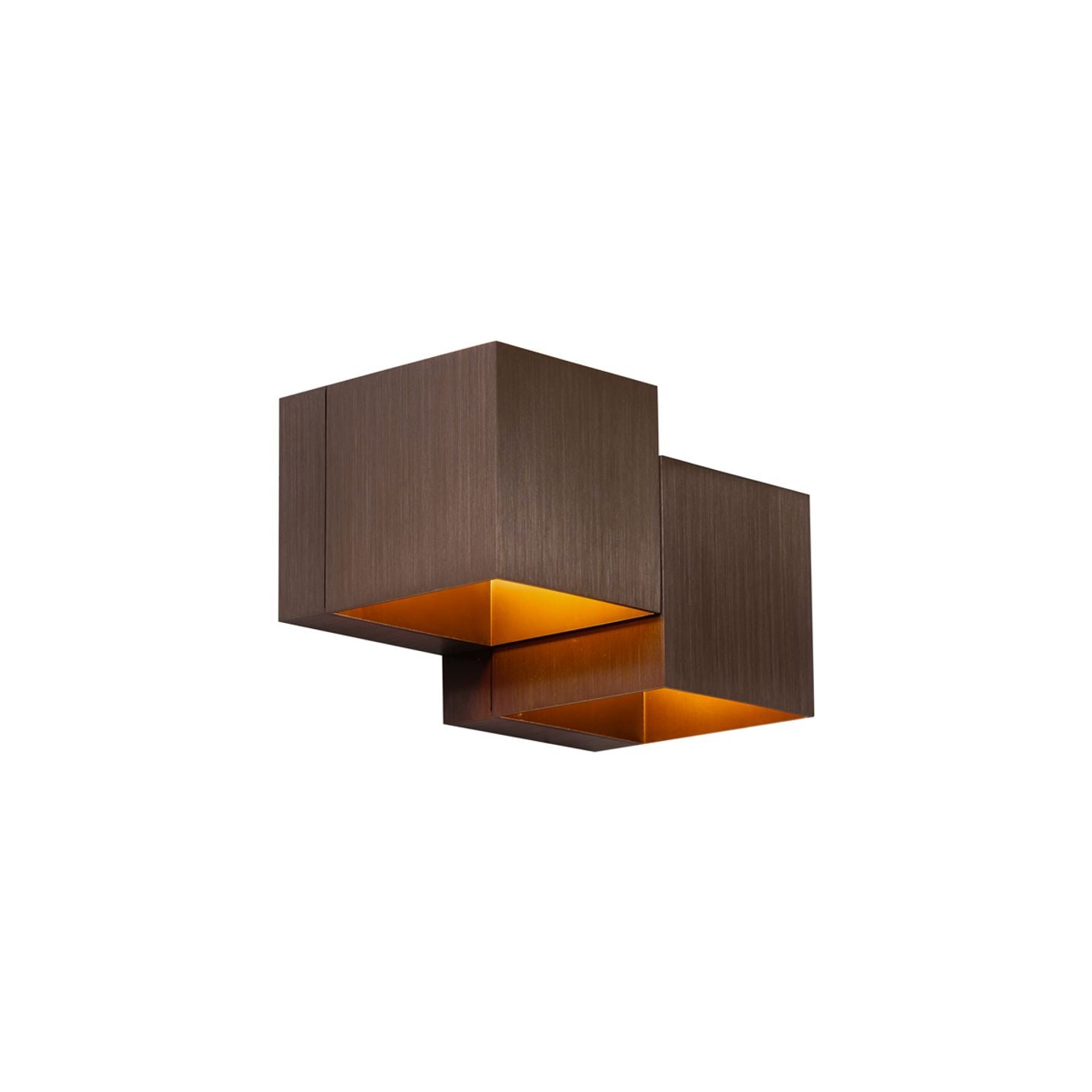 LED Wandlamp Transfer Double | Vierkant | 2-lichts | 2x G9 | IP20 | Brons