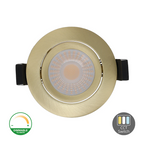 LED Inbouwspot Warmo | Dimbaar | IP65 | 5W/7W | Dim2Warm + CCT Switch | Inbouwdiepte: 25 mm | Goud