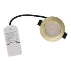 LED Inbouwspot Warmo | Dimbaar | IP65 | 5W/7W | Dim2Warm + CCT Switch | Inbouwdiepte: 25 mm | Goud
