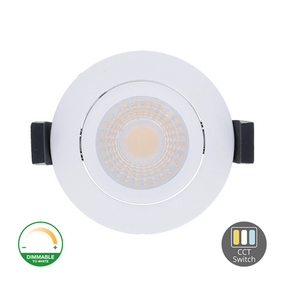 LED Inbouwspot Warmo | 5W/7W Dim2Warm + CCT dimbaar | IP65 | diepte 25 mm