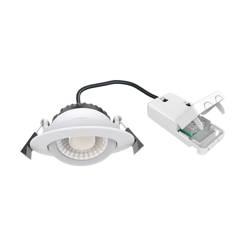 LED Inbouwspot Warmo | Dimbaar | IP65 | 5W/7W | Dim2Warm + CCT Switch | Inbouwdiepte: 25 mm | Mat Wit