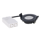 LED Inbouwspot Warmo | Dimbaar | IP65 | 5W/7W | Dim2Warm + CCT Switch | Inbouwdiepte: 25 mm | Mat Zwart