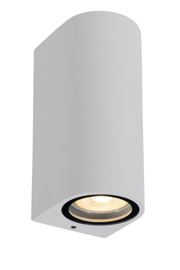 LED Wandlamp Zaro Mat Wit | 2x GU10 | IP44 | Buiten