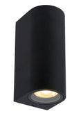 LED Wandlamp Zaro | Buiten | 2x GU10 | IP44 | H 160 mm | Mat Zwart